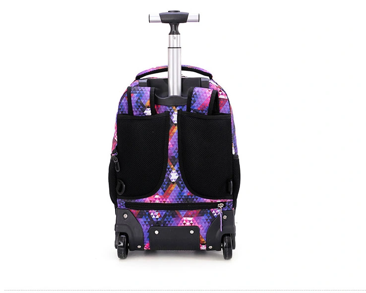 New Style Trolley Rolling Wheeled Primary Middle School Students Children Leisure Travel Pack Bag Backpack (CY0152)