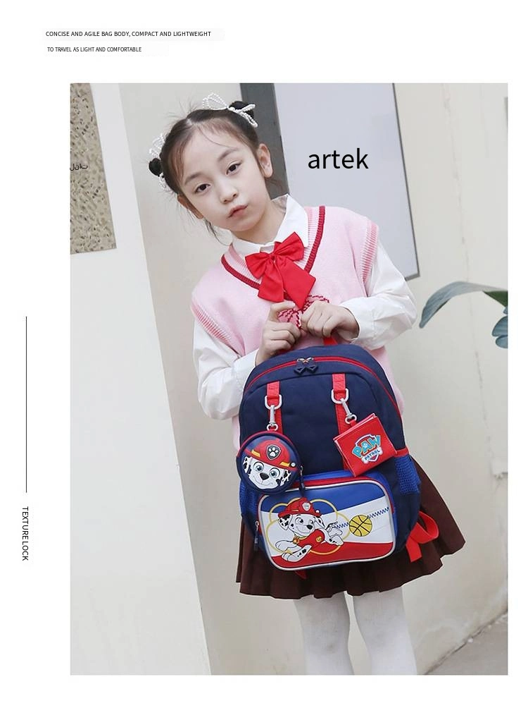 Children&prime;s Schoolbag Elementary School Kindergarten Men&prime;s and Women&prime;s Cartoon Backpack