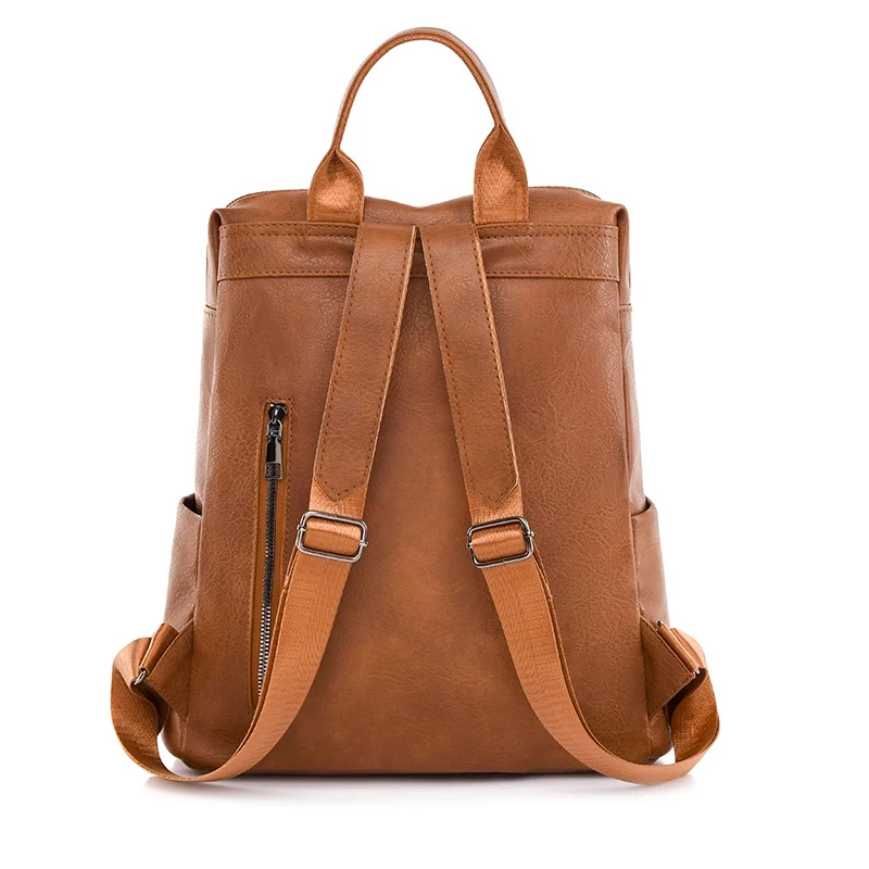 Fashion Women&prime;s Backpack Luxury Designer Ladies Large Capacity Backpacks for School Teenagers High Quality Leather Travel Bags