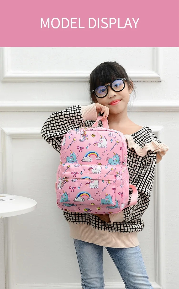 Wholesale Kindergarten Student School Bag Children Girls Cute Unicorn Schoolbag Backpack