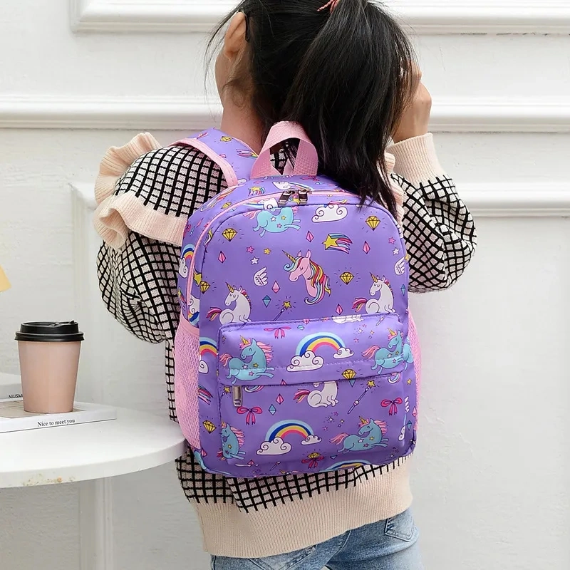 Wholesale Kindergarten Student School Bag Children Girls Cute Unicorn Schoolbag Backpack