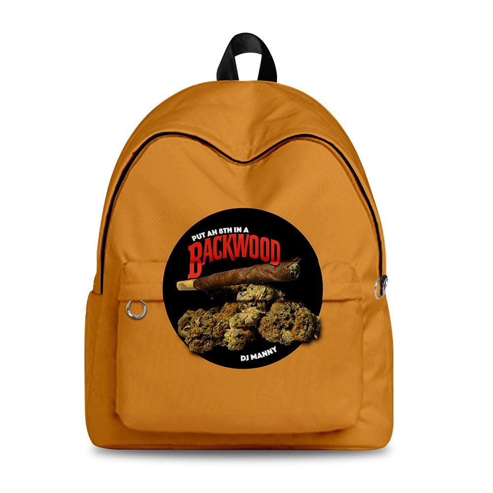 Jiju New01b New Product Backwoods Cigartie-Dye 3D Digital Color Printing Campus Student Backpack Wholesale