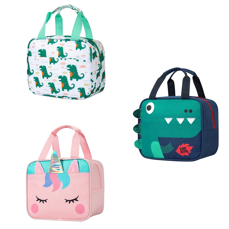 Monster -Shaped Cute Lunch Bag with Aluminum Film Can Bring Lunch Insulation Cooler Bag for Kids and Boys&Girls