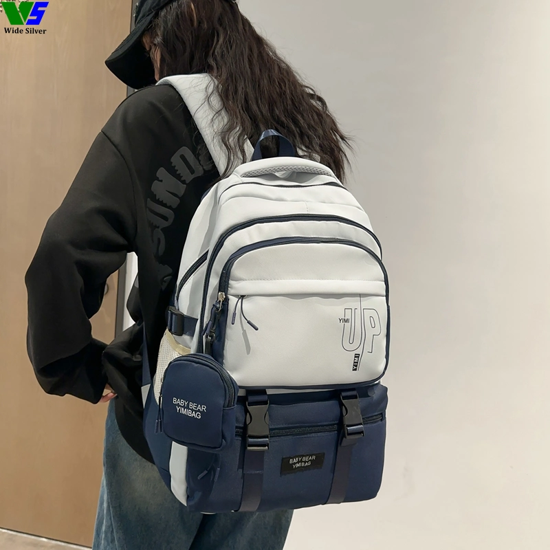 Wide Silver Hot Sale New Design Fashion Trend Backpack Girl Daily 2023