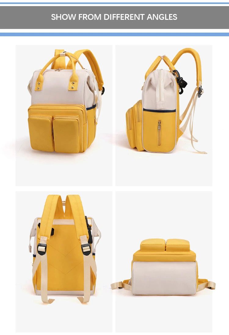 Multifunctional Mommy Bag Large Capacity Women&prime;s Backpack Outdoor Portable Baby Bag for Mother