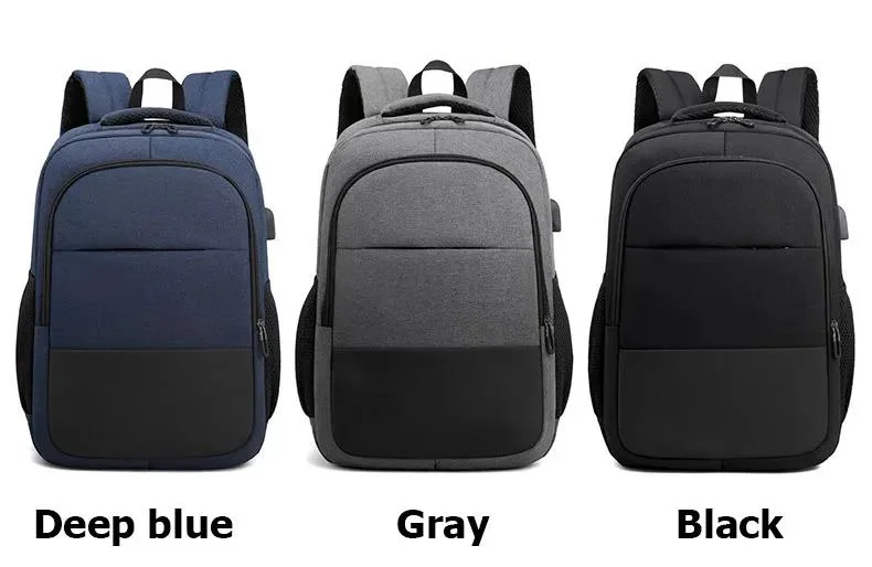 Travel Business Notebook Bag USB Fashion School Bag Pack for Male Female Women Men Multifunctional 15 Inch Laptop Backpack