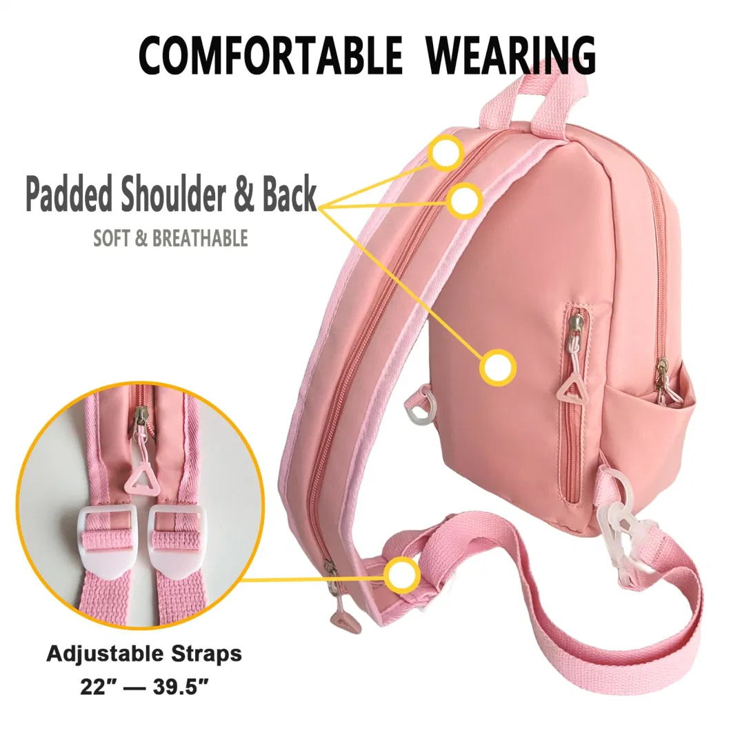 Nylon Crossbody Bags Knapsack for Women Men Sling Bag Backpack Cross Body Purse for Girls Boys Trendy Gifts