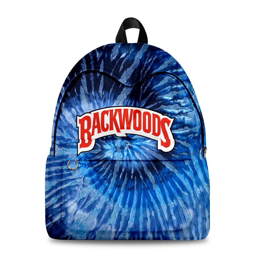 Jiju New01b New Product Backwoods Cigartie-Dye 3D Digital Color Printing Campus Student Backpack Wholesale