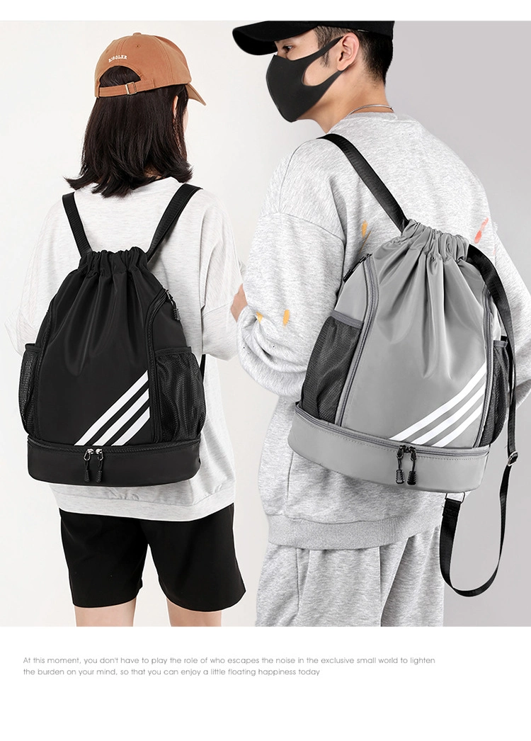 Sh2482 Nylon School Bag Sports Backpacks Gym Basketball Waterproof Small for Studentwith Logo Tennis Female Men Travel Picnic Boys Fashion Custom Backpack