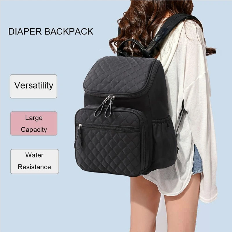 2024 New Mommy Bag Female Multi-Functional Large Capacity Shoulder Fashion Mother and Child Bag Pregnant Women Travel Backpack