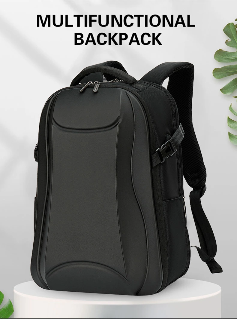 Custom High-End Men&prime;s Backpack Waterproof 15.6 Inch Business Laptop Bag with USB Charging