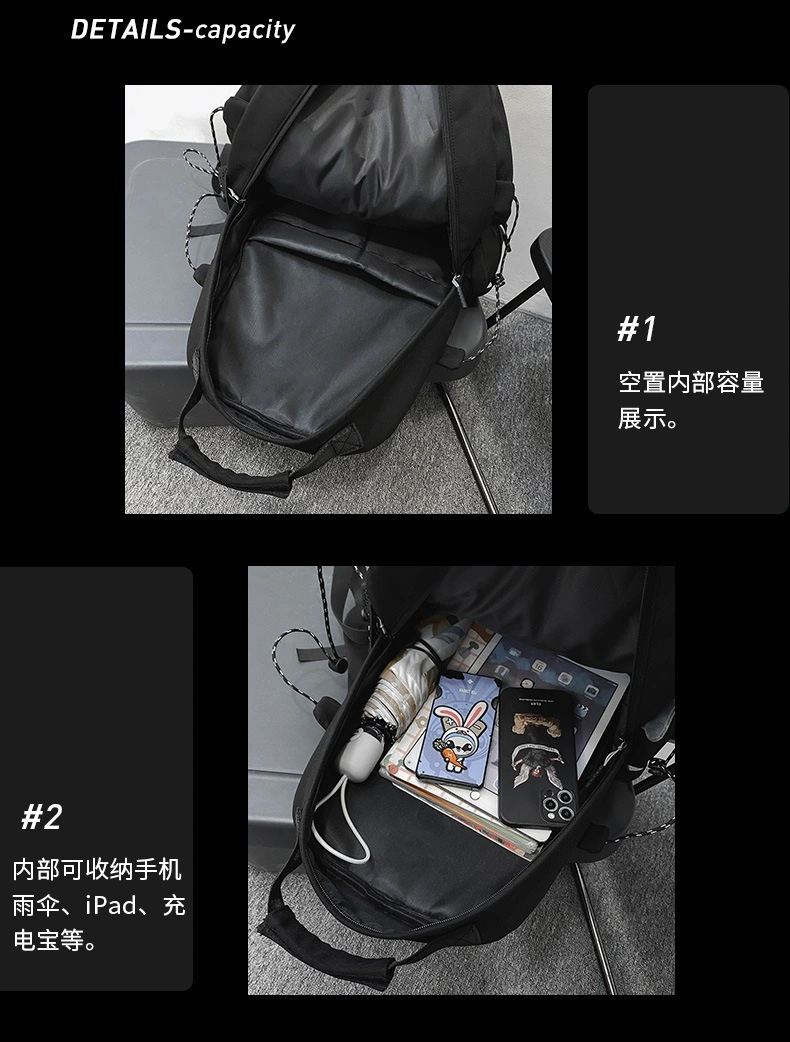 Fashion Big Capacity Business Travel Sports College Mochilas Computer Laptop Backpack School Bag