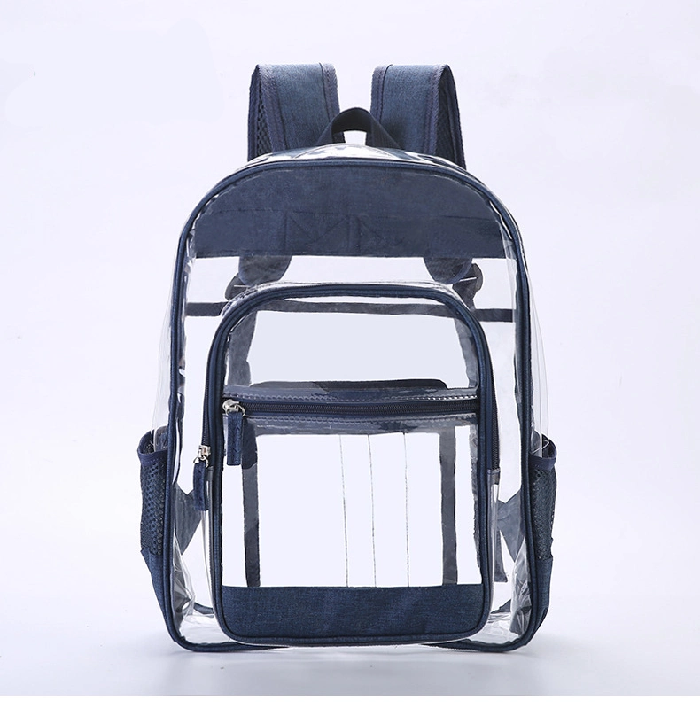 Transparent PVC Backpack Waterproof Beach Bag for Boys and Girls