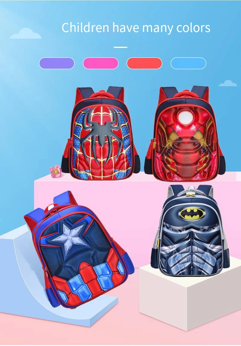 Elementary School Children Backpack Cartoon 3deva Panel Satchel Wholesale