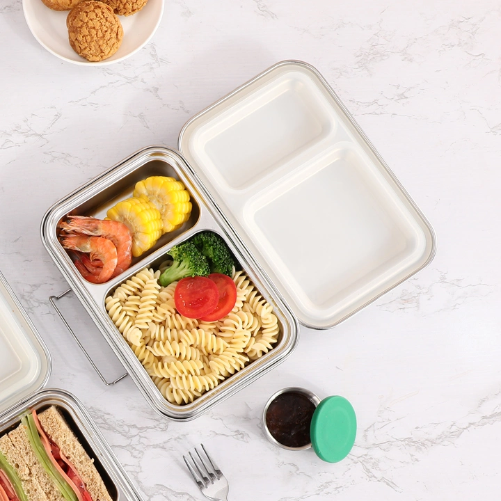 Aohea Bento Box Kids Classic 6 Compartment for Adults Leakproof Lunch Containers