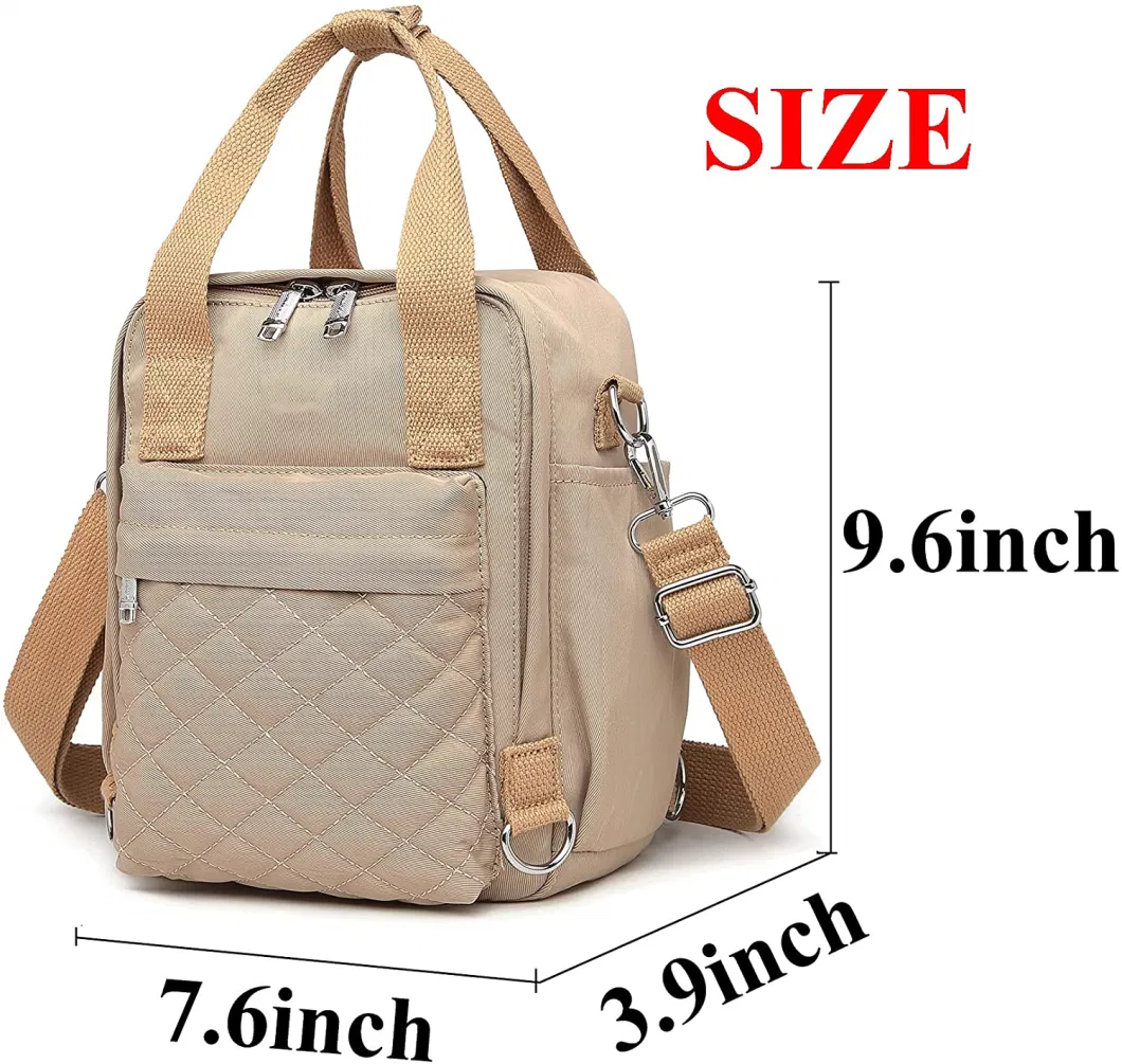 Fashion Mini Nylon Backpack for Women Girls, Small Casual Daypack, Cute Purse