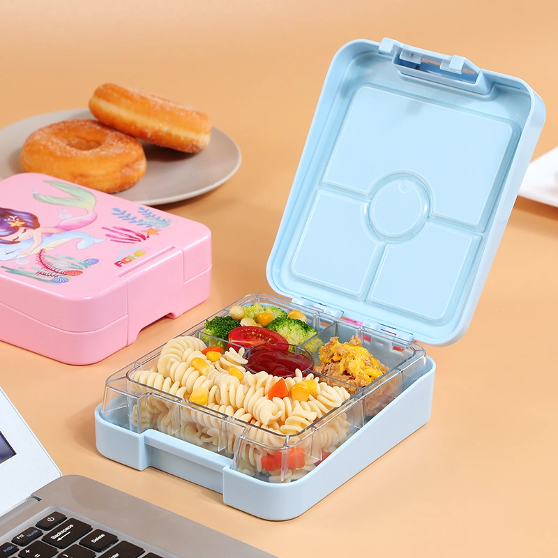 Aohea BPA Free Removable Tritan Tray Bento Lunch Box for Kids