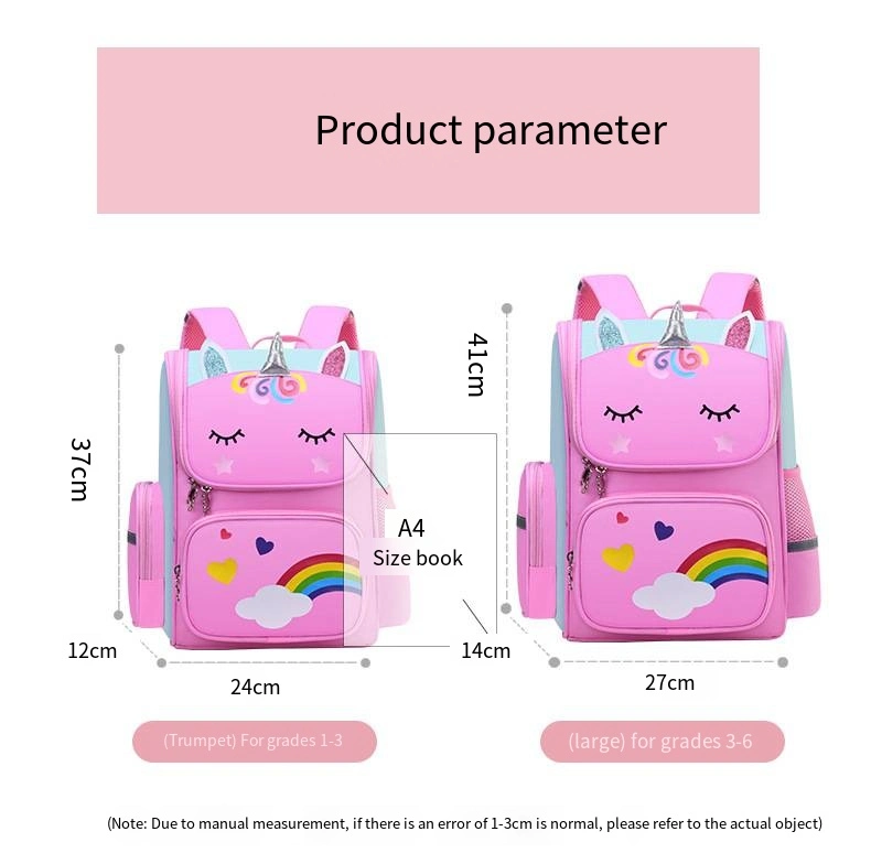 Children&prime;s Backpack Shoulder Space Spine Relief Lightweight Bag Printing Logo