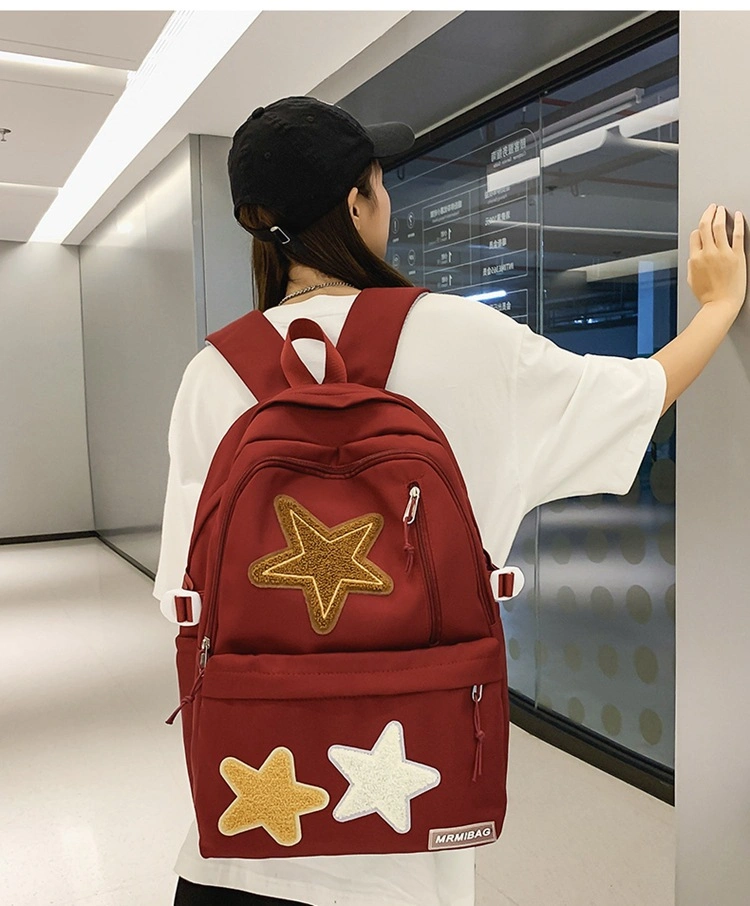 2023 New Personality Pentagram Large Capacity Cute Children&prime;s School Backpack Bags for Women