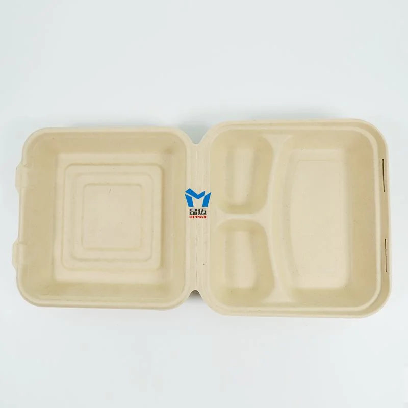 Factory Direct off-The-Shelf Disposable Biodegradable Fast Food Takeaway Packed Lunch Box Can Be Customized