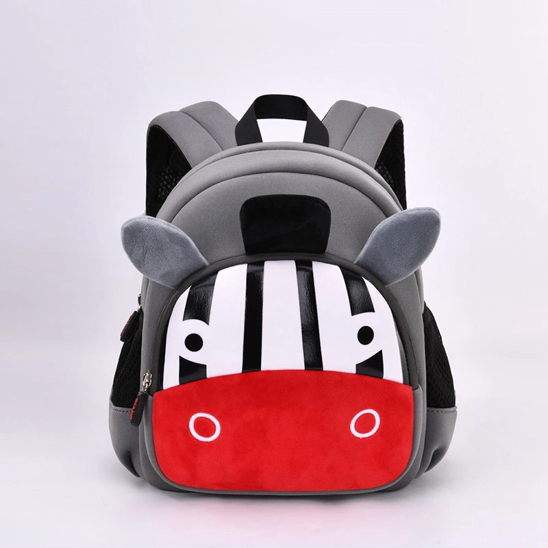 The Image of a Zebratoddler Backpack for Boys and Girls Small Cute Animal 3D Soft Neoprene Backpack