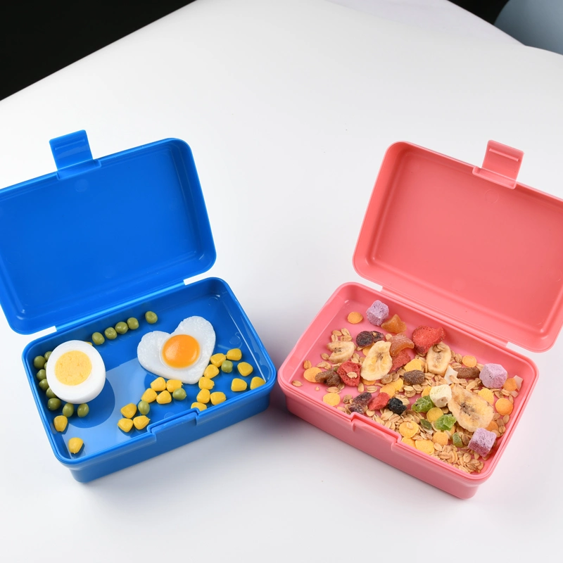 Aohea All-in-One Bento Lunch Box Container Built-in Plastic Utensil Set