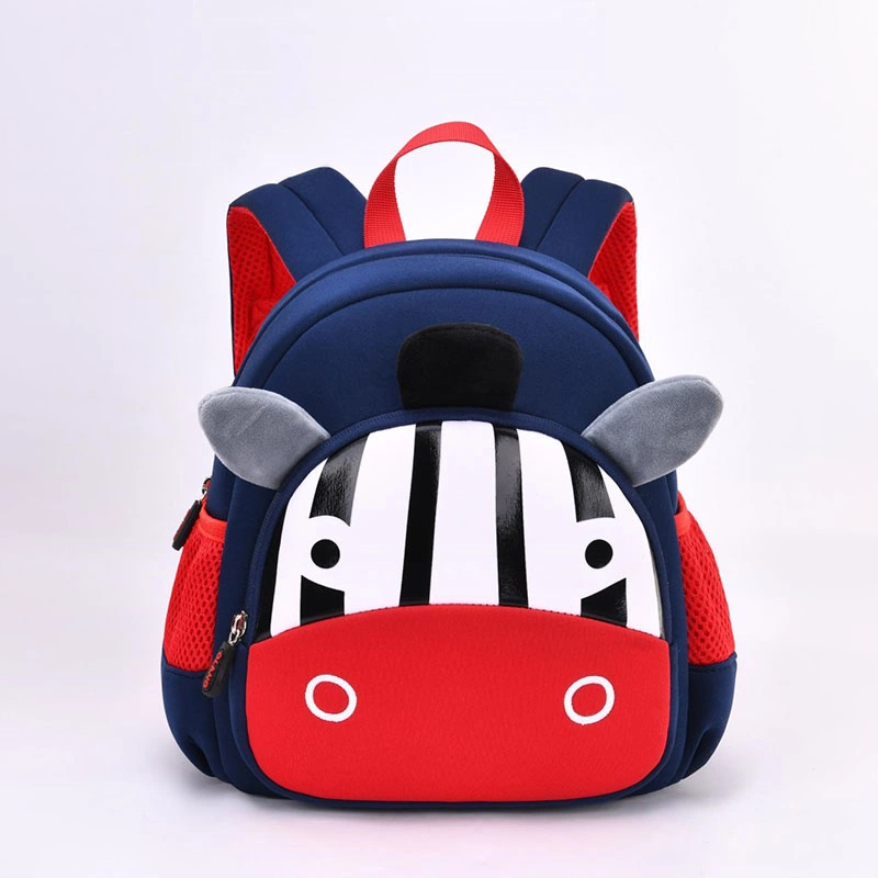 The Image of a Zebratoddler Backpack for Boys and Girls Small Cute Animal 3D Soft Neoprene Backpack