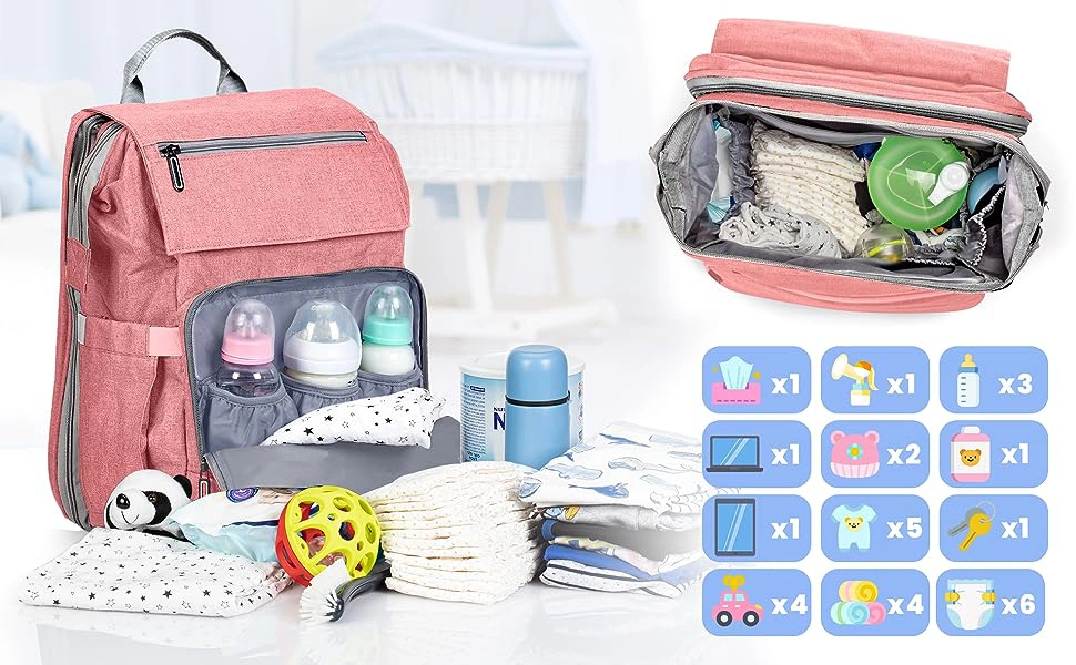 Fashion Baby Multi Functional Travel Diaper Backpack