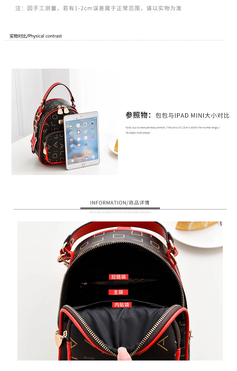 Custom Df9097 New Fashion Purses Handbags Women Felt Shopper Backpack for Women