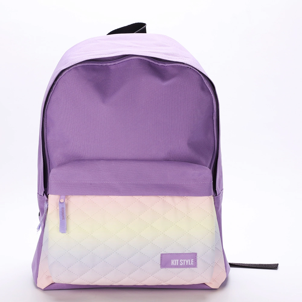 Yiwu Price OEM Multi-Colored Double Shoulders School 16 Inches Backpack Bag for Teenagers