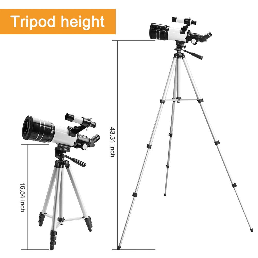 Refractor Telescope Astronomical Telescope Student for Astronomy Beginners, Children and Adults