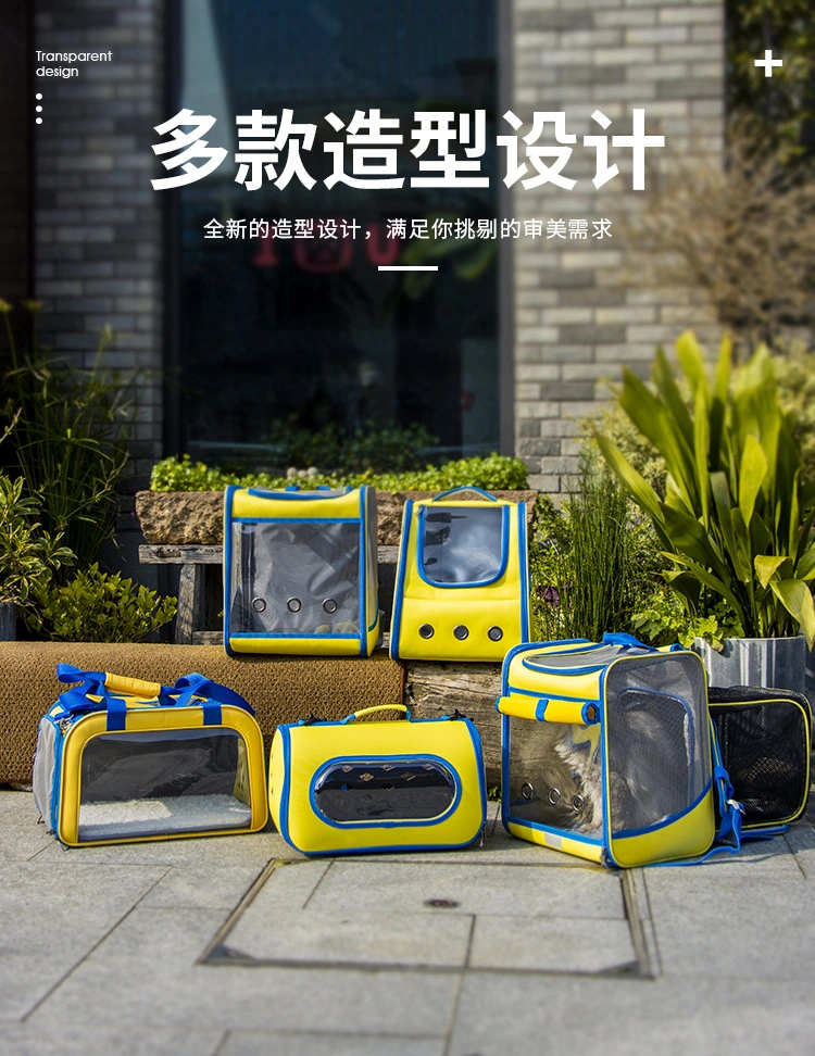 New Products 2024 Large Portable Transparent Pet Backpack for Outings