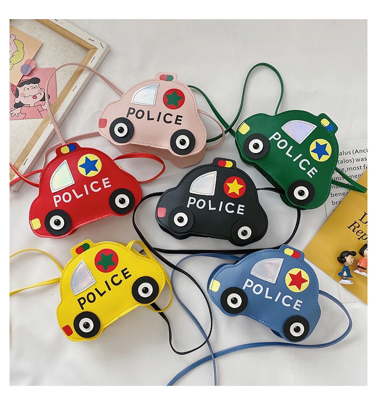 Children&prime;s Crossbody Bag - Cartoon Car Design Coin Purse for Kids