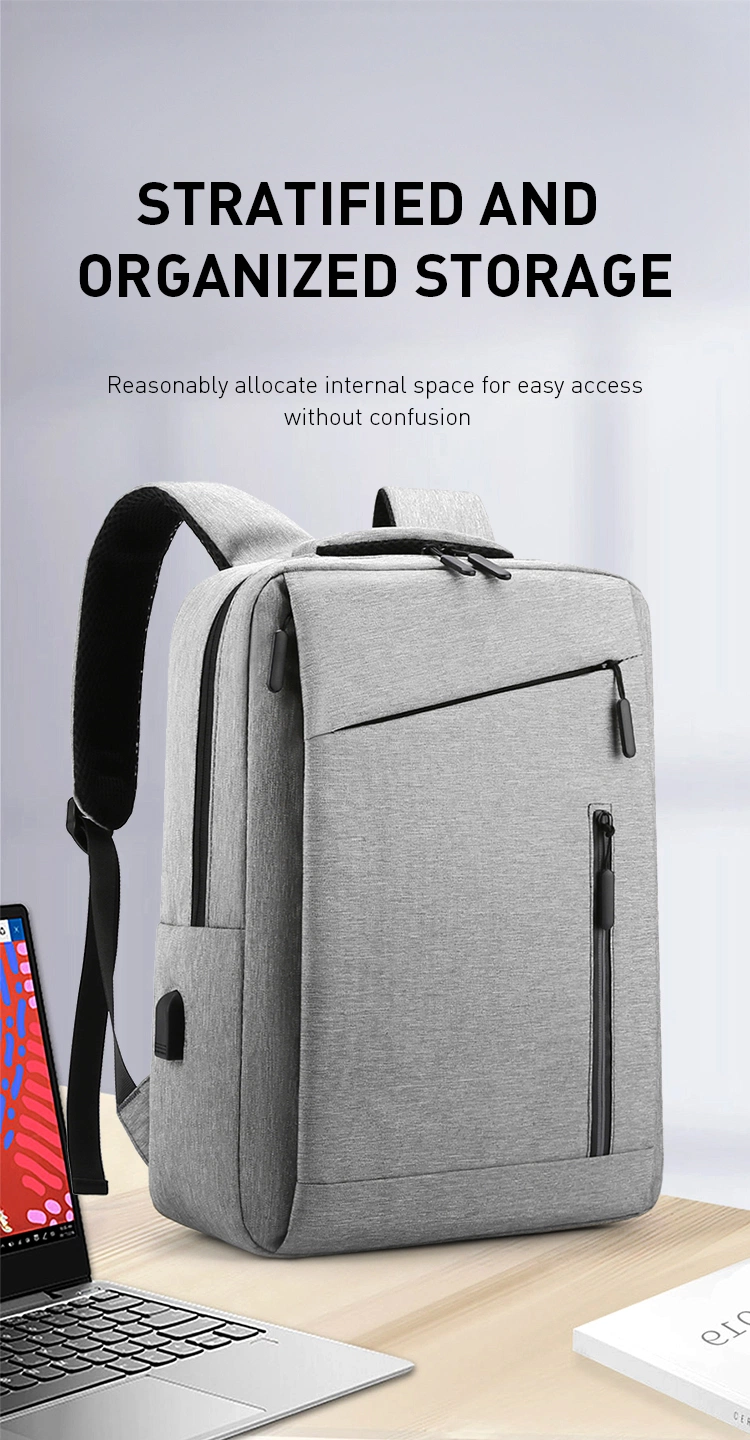 Custom Logo Backpack Business Leisure Men&prime;s Work Backpack Women&prime;s Travel Bag High Quality Backpack Bag