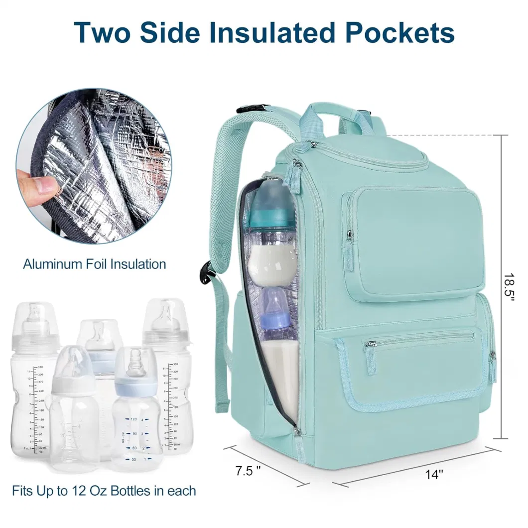 Water Resistant Multifunctional Men Women Mommy Baby Travel Diaper Backpack