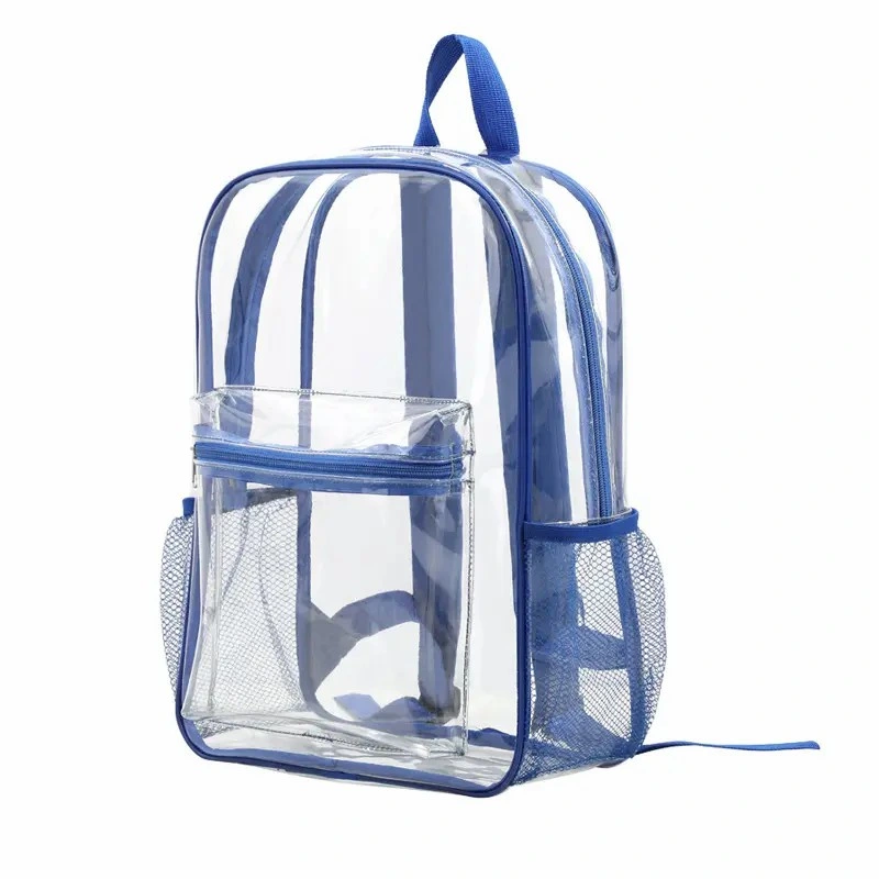 Wholesale Custom Outdoor Casual Fashion School Bag Travel PVC Transparent Clear Backpack for Kids