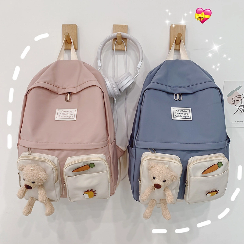 School Bag Woman Campus Middle School Student Junior High School Student Elementary School Student Girl Heart Backpack Backpack