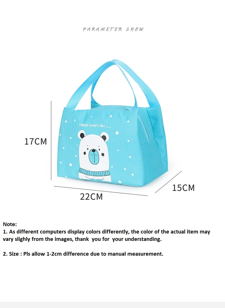 Aluminum Foil Thickened Lunch Bag Cartoon Cute Heat Preservation Bag Packed Lunch Bag Wholesale