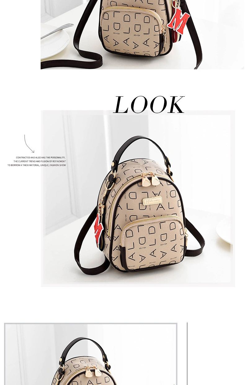 Custom Df9097 New Fashion Purses Handbags Women Felt Shopper Backpack for Women