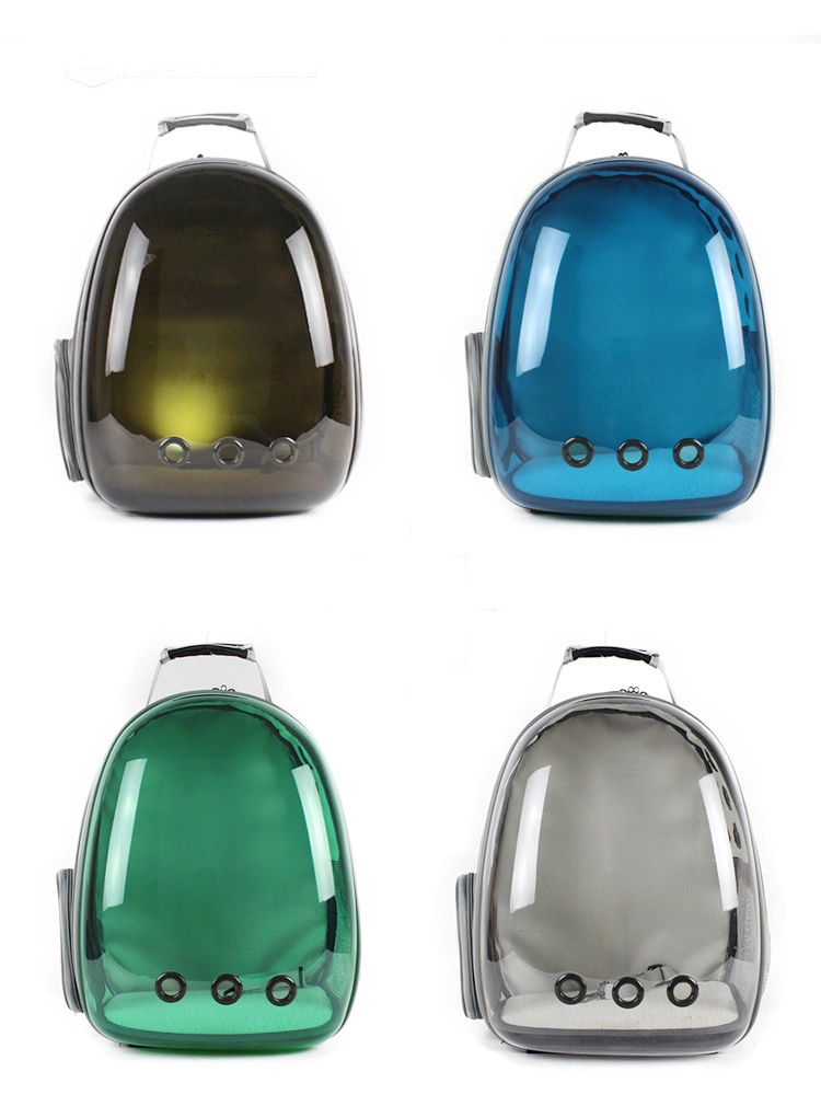 Cat Space Bag Solid Color Transparent Cat Bag Takeout Dog Pet Backpack