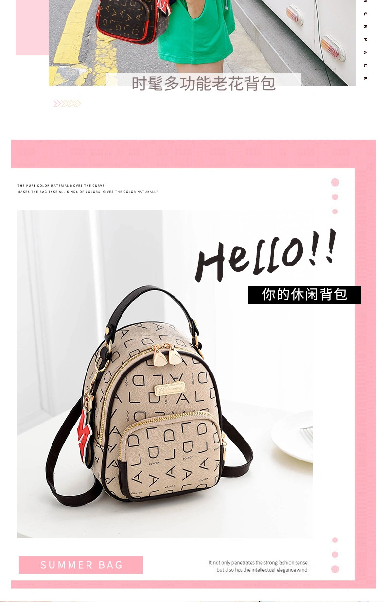 Custom Df9097 New Fashion Purses Handbags Women Felt Shopper Backpack for Women