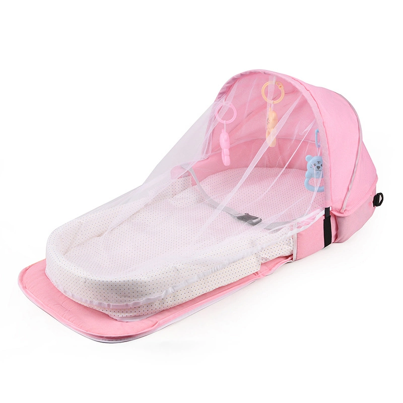 Foldable Multifunction Baby Cribs for Newborns Travel Sun Protection Mosquito Net Breathable Baby Bag