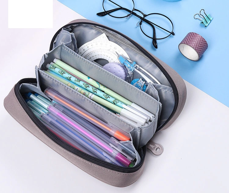 Primary Junior High School Boys Girls Students Kids Children Office Stationery Promotion Gift Pencil Pen Box Pouch Cases Bag (CY0063)