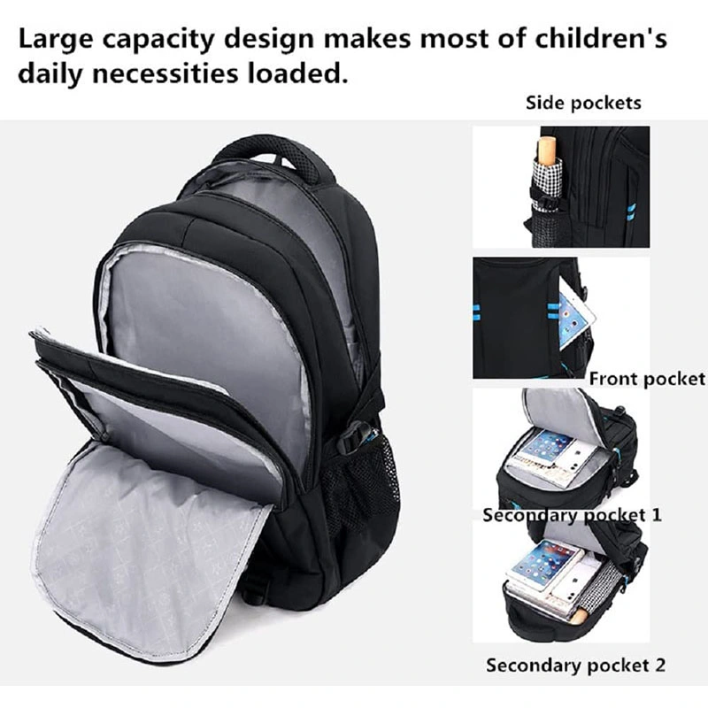 New Fashion Custom Student Functional Travel Wheeled Laptop Bag Trolley School Backpack