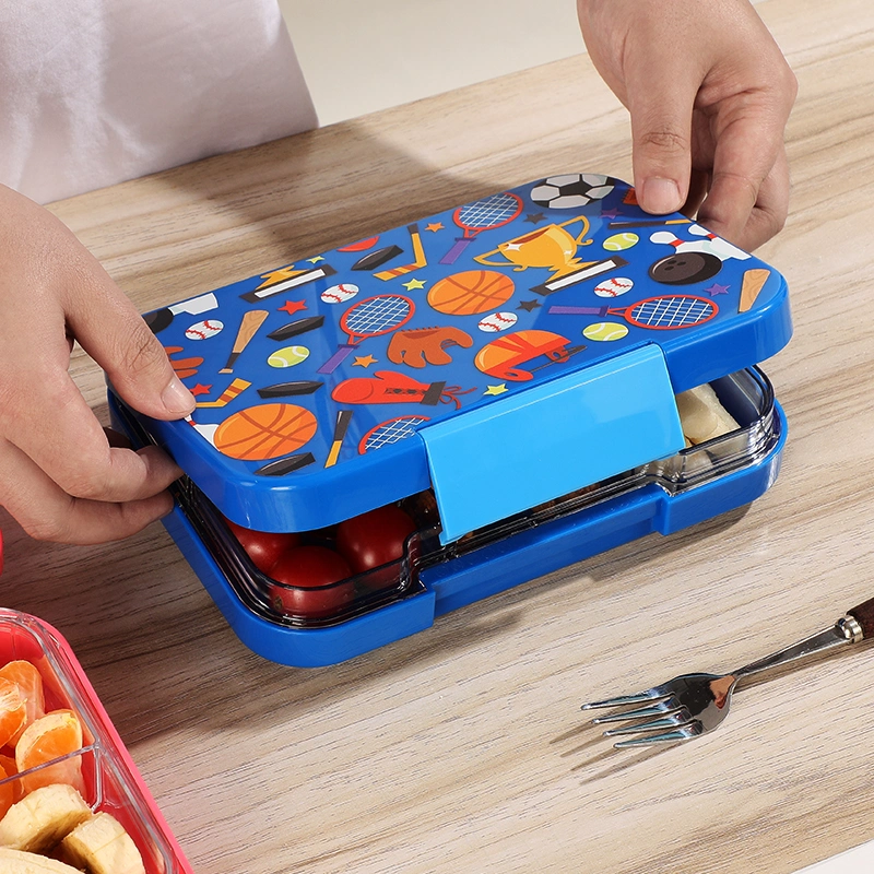 Aohea Reusable Lunch Box Container Plastic Bento Box with Lids