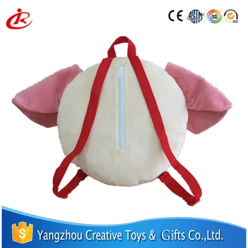 Pig Animal Shaped Kids Backpack Carton Plush School Book Bags