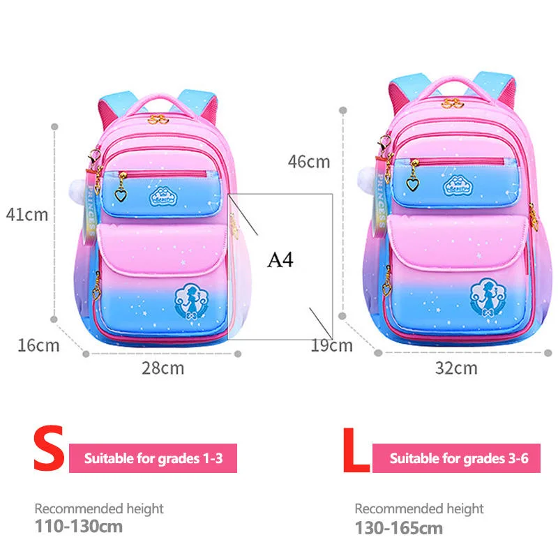 Kawaii Unicorn Cartoon Oxford Schoolbag Children Backpack Kids School Bags