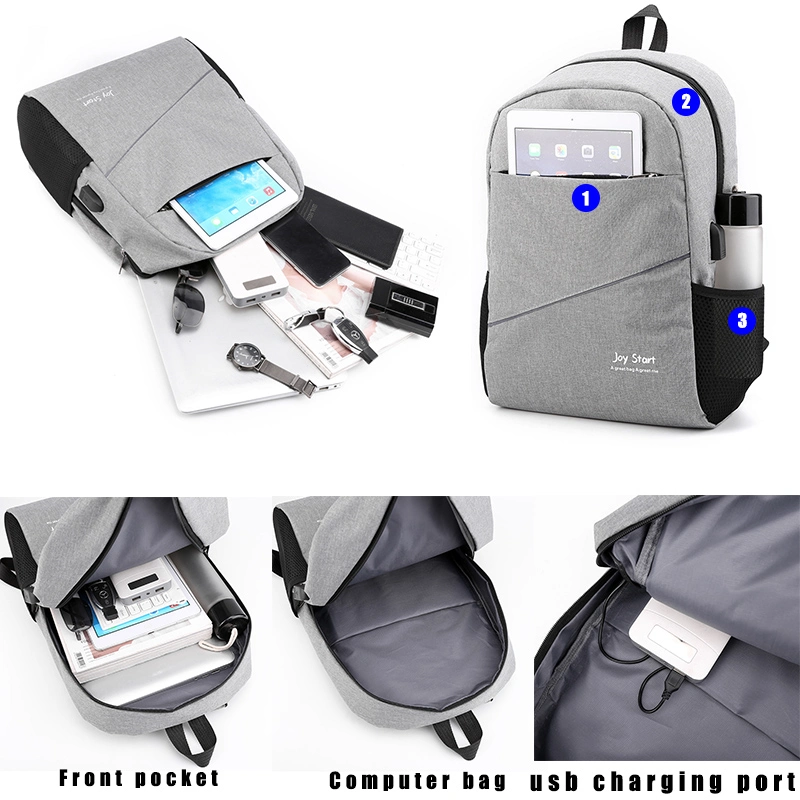 Children Set Book Custom Teens Bag with USB Charging Port for Teenage School 15.6 Inch Laptop Backpack Factory