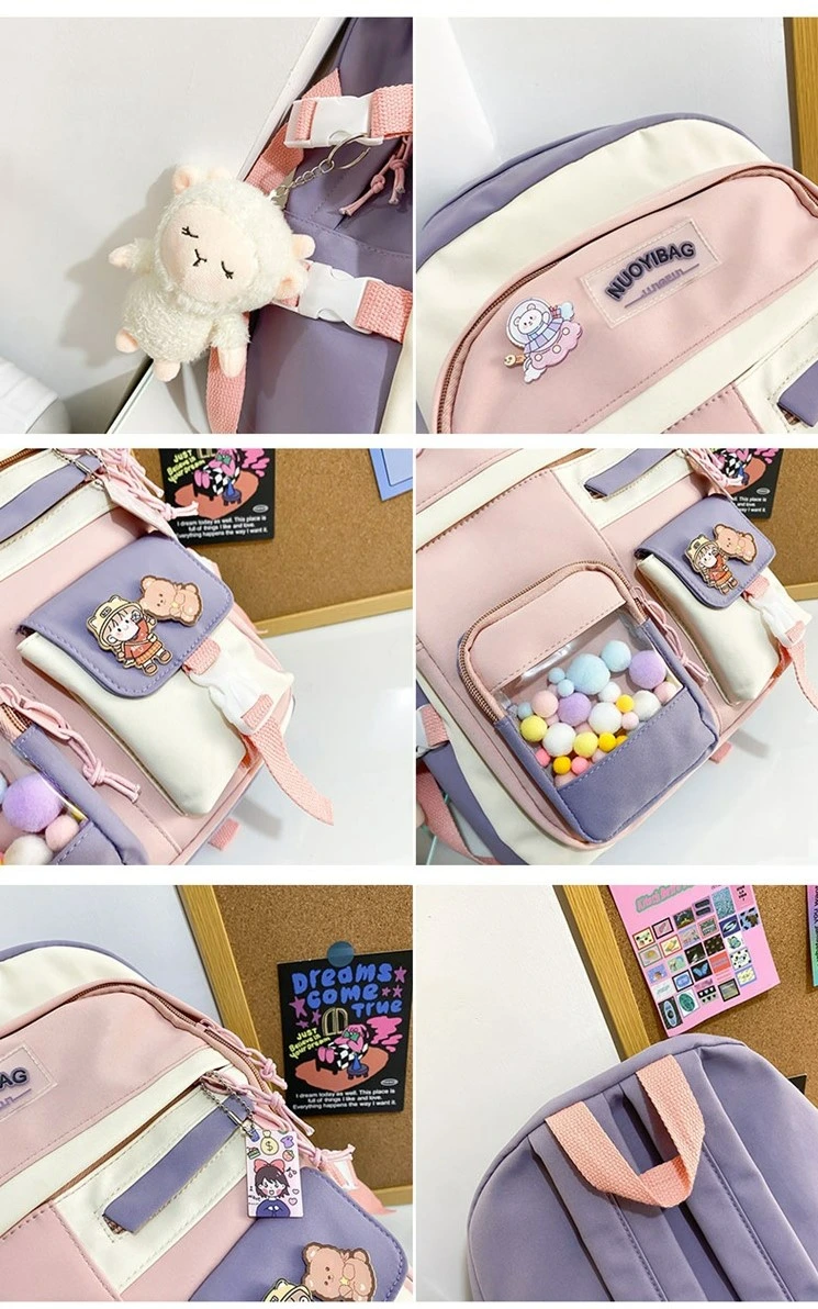 Cute Cartoon Waterproof Large Capacity Backpack for Teenager Student Girl Boy