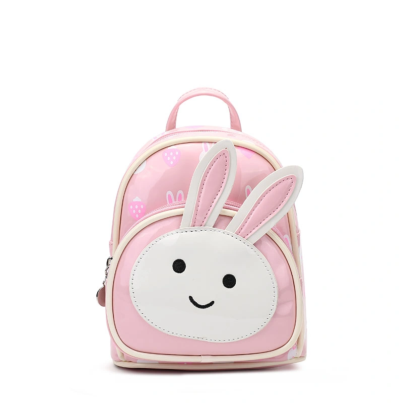 Wholesale Bulk Cheap Price - Printed PU Leather Bunny Image Teenager Girls and Cute School Backpacks Travel Bags for Children